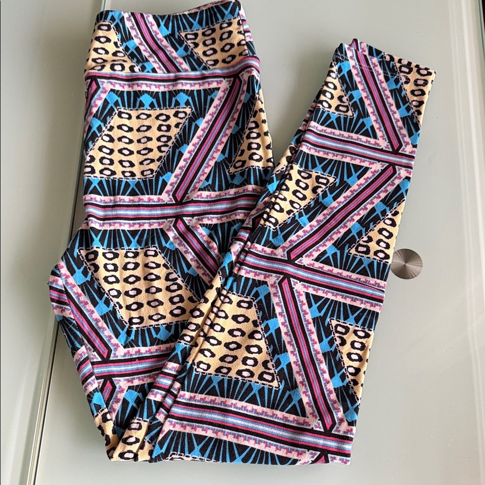 Lularoe os Colorful Patterned Leggings